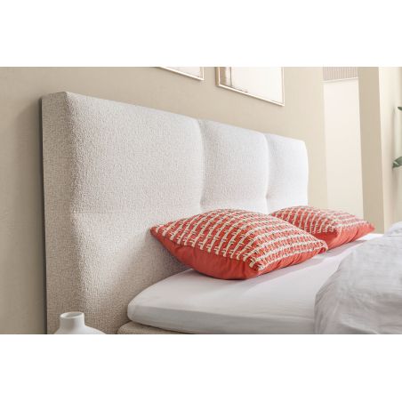 Lit Boxspring électrique FJORD en tissu Puente avec tête de lit Jorn 110 cm