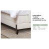 Lit Boxspring électrique FJORD en tissu Puente avec tête de lit Jorn 110 cm