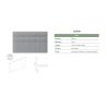 Lit Boxspring électrique FJORD en tissu Puente avec tête de lit Jorn 110 cm