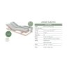Lit Boxspring électrique FJORD en tissu Puente avec tête de lit Jorn 110 cm