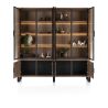 Pavarotti, vaisselier 210 cm - 4-portes + 4- portes de verres (+ LED) - Henders and Hazel