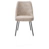 Isaac, chaise - 4 pieds - rough off black - tissu Derby - Henders and Hazel