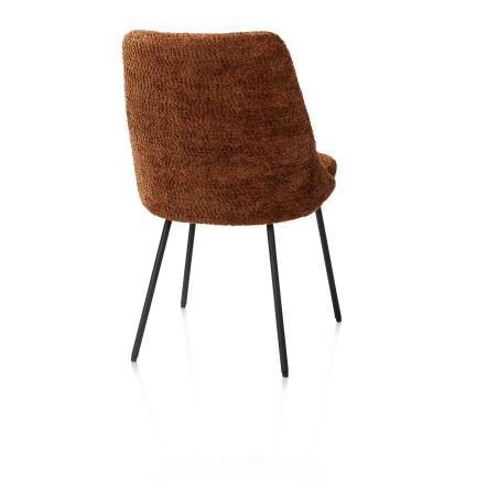 Isaac, chaise - 4 pieds - rough off black - tissu Derby - Henders and Hazel