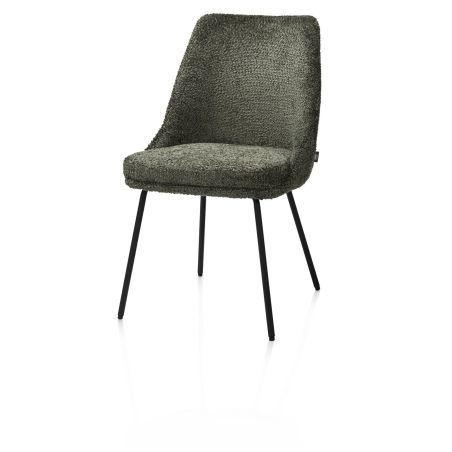 Isaac, chaise - 4 pieds - rough off black - tissu Derby - Henders and Hazel