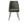Isaac, chaise - 4 pieds - rough off black - tissu Derby - Henders and Hazel