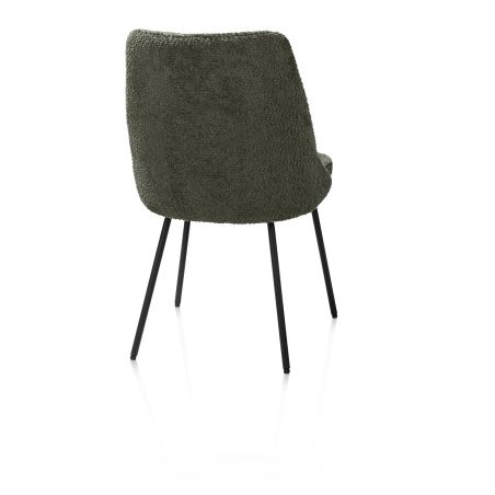 Isaac, chaise - 4 pieds - rough off black - tissu Derby - Henders and Hazel