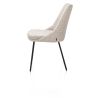 Isaac, chaise - 4 pieds - rough off black - tissu Bellini - Henders and Hazel