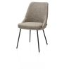 Isaac, chaise - 4 pieds - rough off black - tissu Bellini - Henders and Hazel
