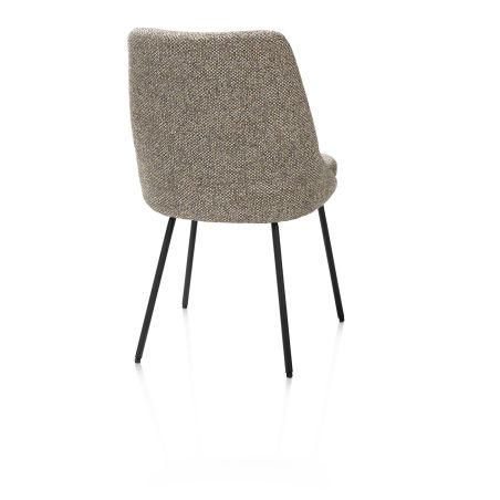 Isaac, chaise - 4 pieds - rough off black - tissu Bellini - Henders and Hazel