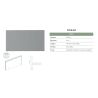 Lit Boxspring fixe FJORD en tissu Wind avec tête de lit Oskar 110 cm