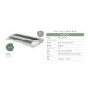 Lit Boxspring fixe FJORD en tissu Wind avec tête de lit Oskar 110 cm