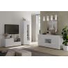 Buffet 181 cm JANEIRO BLANC avec 2 portes et 2 tiroirs