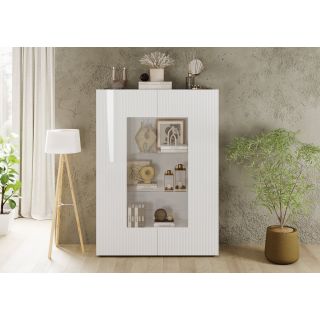 Vitrine 2 portes JANEIRO BLANC