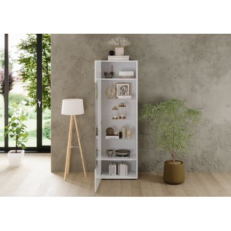 Vitrine 1 porte JANEIRO BLANC