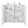 Buffet haut JANEIRO BLANC avec 2 portes