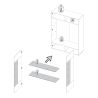 Vitrine 2 portes JANEIRO BLANC