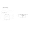 Meuble avec vasque VENUS CHENE 100 cm en décor chêne mercure