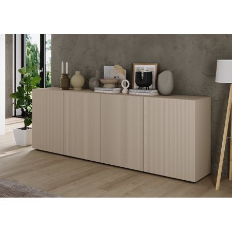Buffet 241 cm JANEIRO CACHEMIRE avec 4 portes