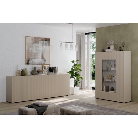 Buffet 241 cm JANEIRO CACHEMIRE avec 4 portes