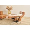 Fauteuil relax manuel EASYSWING 7357 en cuir 22 Bright de la marque HIMOLLA