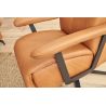 Fauteuil relax releveur 1 moteur EASYSWING 7357 en cuir 22 Bright de la marque HIMOLLA