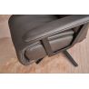Fauteuil relax électrique releveur 1 moteur EASYSWING 7357 en cuir 35 Onyx de la marque HIMOLLA