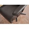 Fauteuil relax électrique releveur 1 moteur EASYSWING 7357 en cuir 35 Onyx de la marque HIMOLLA