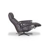 Fauteuil relax électrique releveur 1 moteur EASYSWING 7357 en cuir 35 Onyx de la marque HIMOLLA