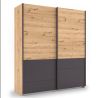 Armoire 181 cm YANIS avec 2 portes coulissantes