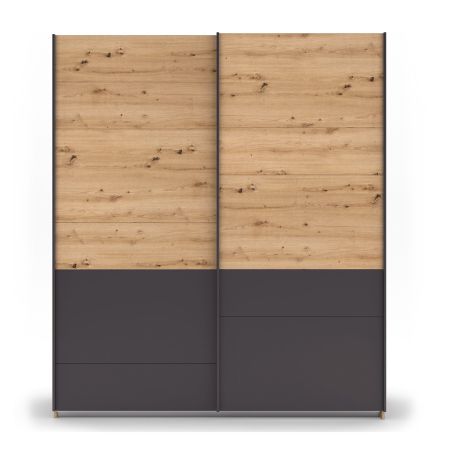 Armoire 181 cm YANIS avec 2 portes coulissantes