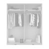 Armoire 181 cm YANIS avec 2 portes coulissantes