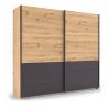 Chambre adulte YANIS avec armoire portes coulissantes 226 cm et lit 160 cm