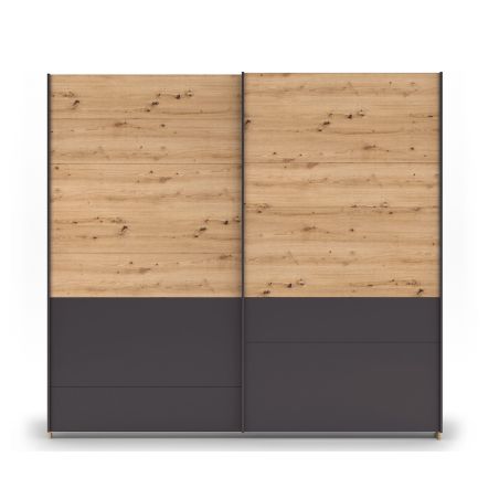 Chambre adulte YANIS avec armoire portes coulissantes 226 cm et lit 160 cm