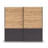 Chambre adulte YANIS avec armoire portes coulissantes 226 cm et lit 160 cm