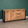 Buffet 180 cm MABEL avec 3 portes et 3 tiroirs