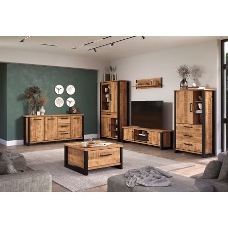 Buffet 180 cm MABEL avec 3 portes et 3 tiroirs
