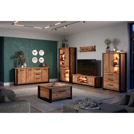 Buffet 180 cm MABEL avec 3 portes et 3 tiroirs