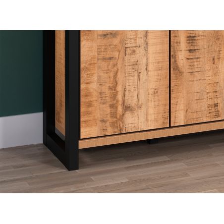 Buffet 180 cm MABEL avec 3 portes et 3 tiroirs