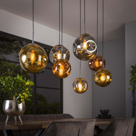 copy ofSuspension SOLARIA de style contemporain avec 4 ampoules incluses