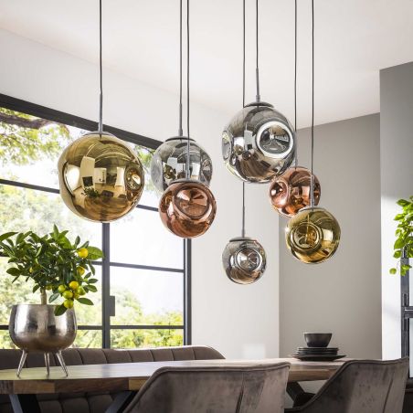 copy ofSuspension SOLARIA de style contemporain avec 4 ampoules incluses
