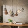 Suspension LYRA de style contemporain avec 7 ampoules incluses