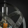 Suspension KORELL de style industriel avec 3 ampoules incluses