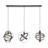 Suspension KORELL de style industriel avec 3 ampoules incluses