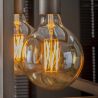 Suspension KORELL de style industriel avec 3 ampoules incluses