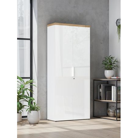 Armoire de bureau 2 portes AURELIA hauteur 190 cm