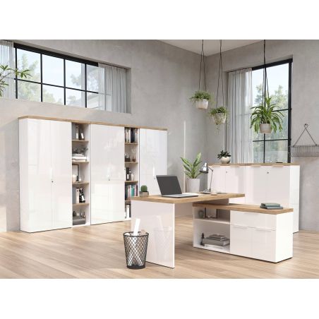 Armoire de bureau 2 portes AURELIA hauteur 190 cm