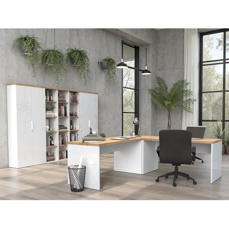 Armoire de bureau 2 portes AURELIA hauteur 190 cm