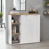 Armoire de bureau 120 cm AURELIA avec 2 portes et 3 niches