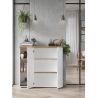 Armoire de bureau 120 cm AURELIA avec 2 portes et 3 niches