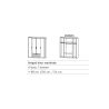 Armoire 181 cm BLISS avec 4 portes et 1 tiroir en décor blanc mat